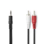 Goobay 3,5mm Jack - Tulp stereo kabel | | zwart (meerdere lengtes)