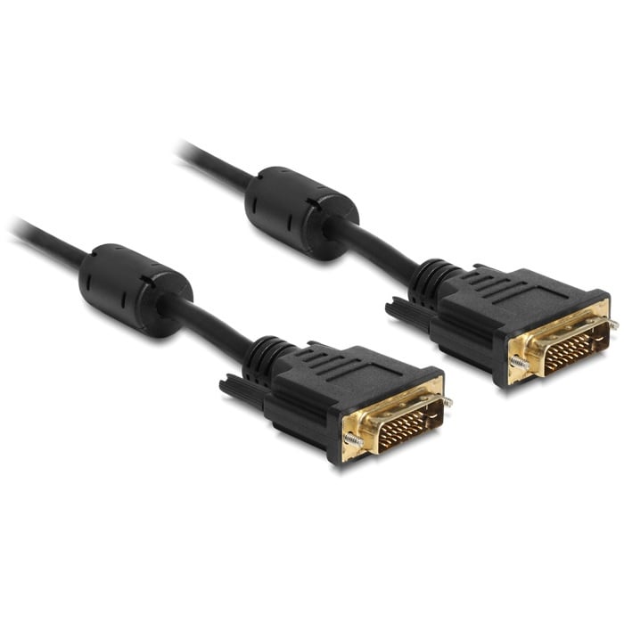 Goobay DVI-D Dual Link monitor kabel - verguld / zwart (meerdere lengtes)