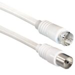 Goobay F (m) - Coax IEC (v) coaxkabel / wit (meerdere lengtes)