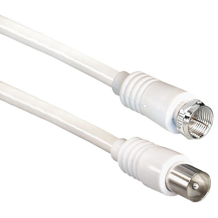 Goobay F (m) - Coax IEC (m) coaxkabel / wit (meerdere lengtes)