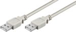 Goobay USB naar USB kabel - USB2.0 - tot 0,5A / grijs (meerdere lengtes)