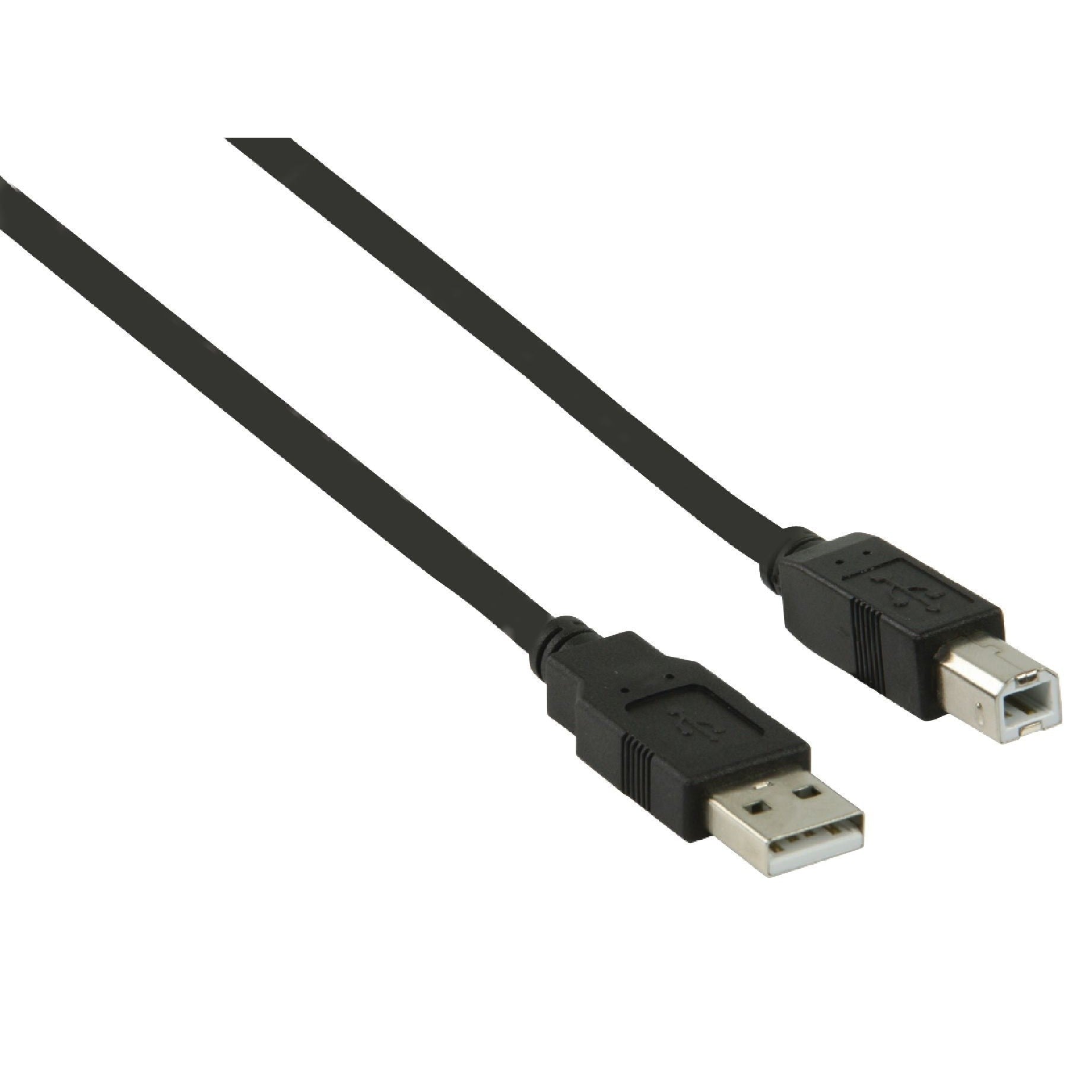 Goobay USB-A - USB-B kabel | USB2.0 | 5W | | zwart (meerdere lengtes)