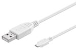 Goobay USB Micro B naar USB-A kabel - USB2.0 - tot 1A / (meerdere lengtes, meerdere kleuren)