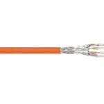 Goobay S/FTP CAT7a 10 Gigabit 1000 MHz netwerkkabel met vaste aders - AWG23 - LSZH / oranje (meerdere lengtes)