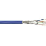Goobay CAT7a+ S/FTP installatiekabel blauw (meerdere lengtes)