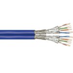 Goobay CAT7a+ S/FTP Duplex installatiekabel blauw (meerdere lengtes)