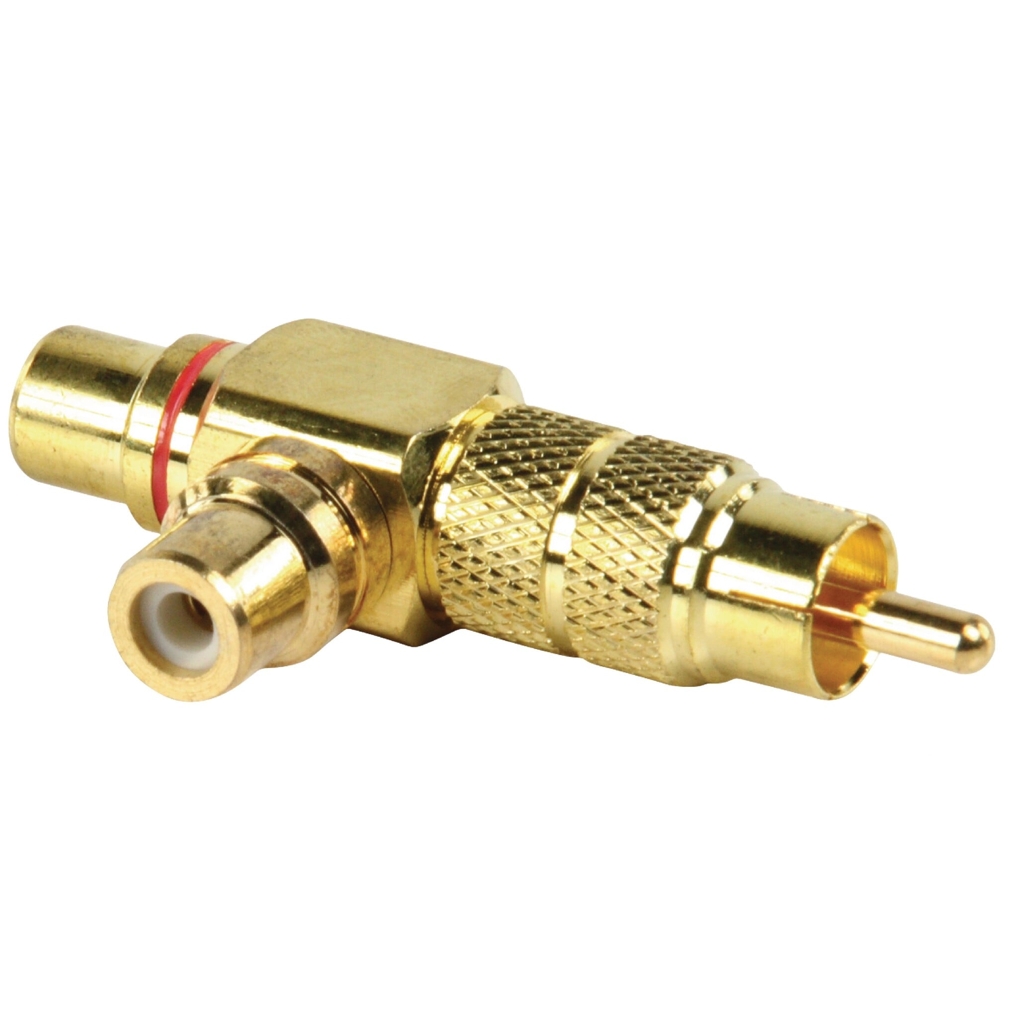 Goobay 1x Tulp (m) - 2x Tulp (v) audio adapter/splitter - / verguld (metaal) (meerdere kleuren)