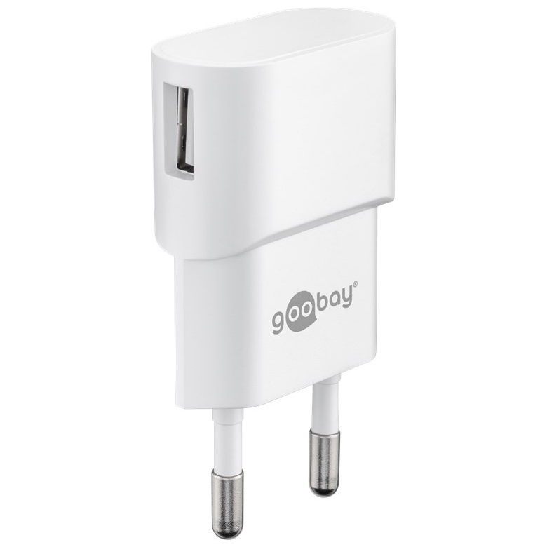 Goobay USB thuislader met 1 poort - haaks - 1A / (meerdere kleuren)