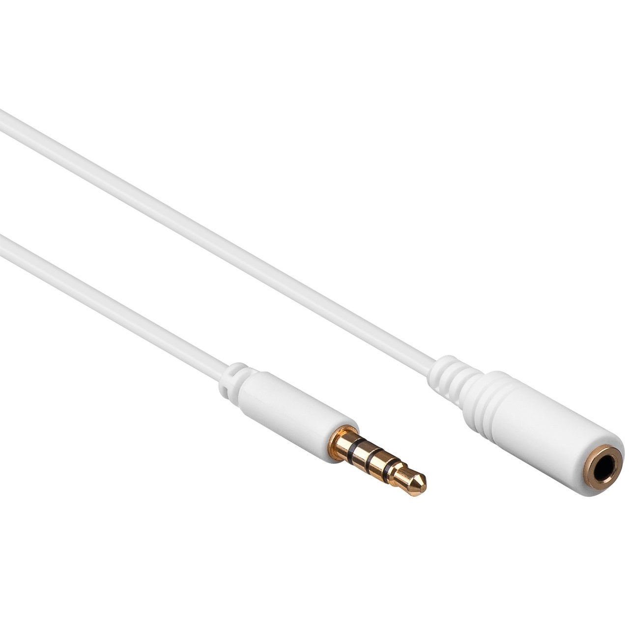 Goobay 3,5mm Jack 4-polig audio slim verlengkabel AWG28 / (meerdere lengtes, meerdere kleuren)