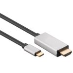 Goobay USB-C naar HDMI 8K 30Hz / 4K 120Hz kabel / aluminium zwart (meerdere lengtes)