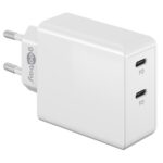 Goobay thuislader met 2 USB-C PD poorten - 36W / (meerdere kleuren)