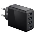 Goobay USB thuislader met 4 poorten - Smart IC - 6A / (meerdere kleuren)