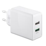Goobay USB thuislader met 2 poorten - Quick Charge 3.0 - 28W / (meerdere kleuren)