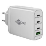 Goobay thuislader met 3x USB-C PD en 1x USB-A QC - GaN - 100W / (meerdere kleuren)