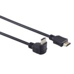 Goobay HDMI kabel - 90° haaks naar beneden - versie 1.4 (4K 30Hz) zwart (meerdere lengtes)