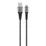 Goobay 8-pins Lightning naar USB-A kabel - USB2.0 - tot 12W / nylon zwart (meerdere lengtes)