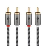 Goobay Plus Tulp stereo kabel | zwart (meerdere lengtes)