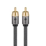 Goobay Plus Subwoofer/Tulp mono kabel | zwart (meerdere lengtes)