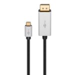 Goobay USB-C naar DisplayPort 8K 60Hz kabel | aluminium | zwart (meerdere lengtes)