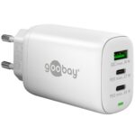 Goobay thuislader met 2x USB-C PD en 1x USB-A QC | GaN | 65W | (meerdere kleuren)