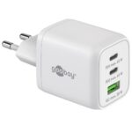 Goobay nano thuislader met 2x USB-C PD en 1x USB-A QC | GaN | 65W | (meerdere kleuren)