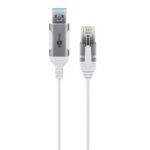 Goobay USB-A naar RJ45 LAN kabel | Slimline | USB3.0 | CAT6 | | (meerdere lengtes, meerdere kleuren)