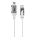 Goobay USB-C naar RJ45 LAN kabel | Slimline | USB3.0 | CAT6 | | (meerdere lengtes, meerdere kleuren)