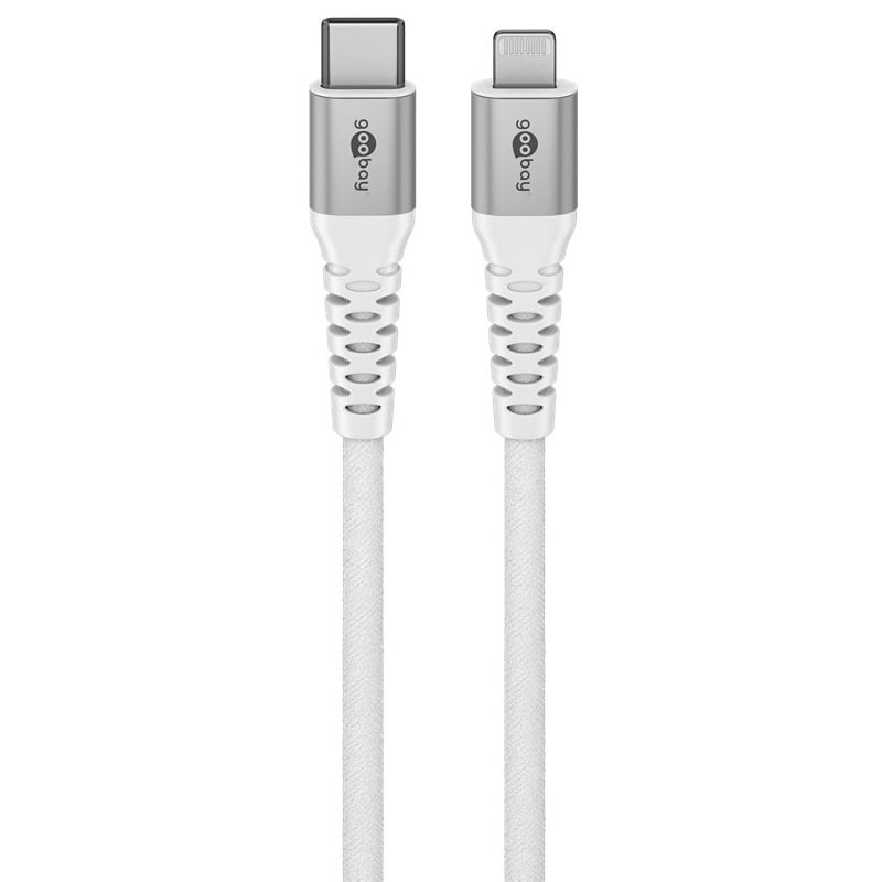 Goobay Lightning - USB-C Supersoft Textile kabel | USB2.0 | PD 60W | | (meerdere lengtes, meerdere kleuren)