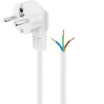 Goobay CEE 7/7 haaks - 3-aderig open eind stroomkabel | 3x 0,75mm | | (meerdere lengtes, meerdere kleuren)