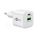 Goobay nano USB lader | USB-C PD + USB-A QC | GaN | 20W | (meerdere kleuren)