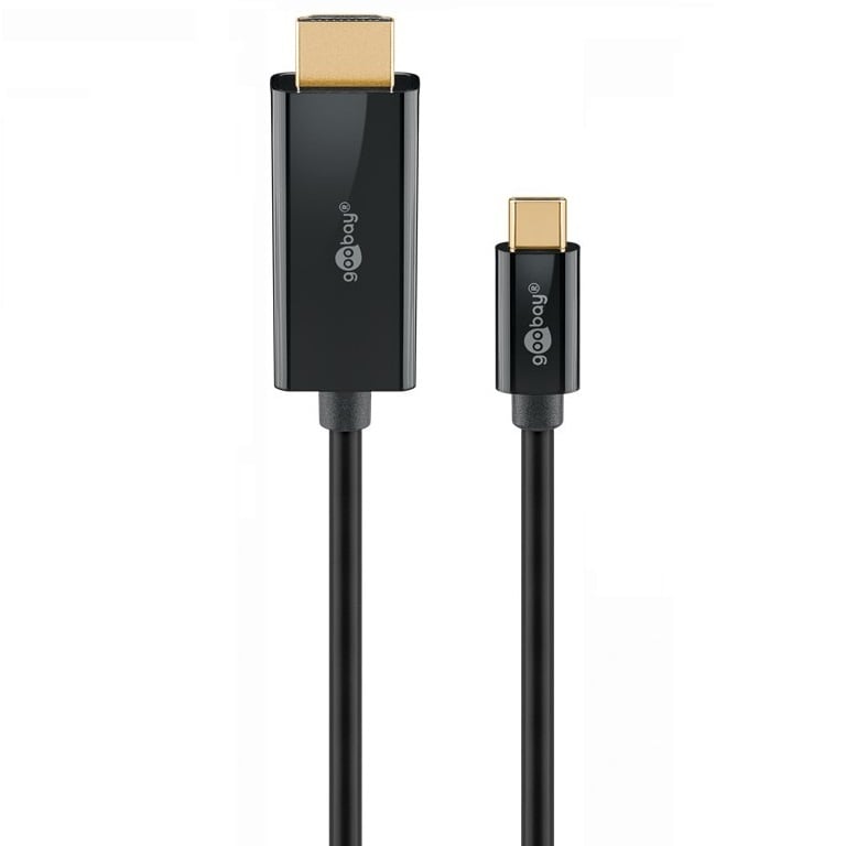 Goobay USB-C - HDMI 4K 60Hz kabel | zwart (meerdere lengtes)