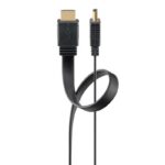 Goobay HDMI kabel | plat | HDMI2.1 (8K 60Hz + HDR) | CCS | | zwart (meerdere lengtes)