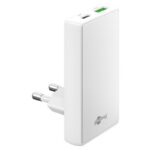Goobay flat USB lader | USB-C PD + USB-A QC | GaN | 65W | (meerdere kleuren)