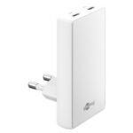 Goobay flat USB lader | 2x USB-C PD | GaN | 65W | (meerdere kleuren)