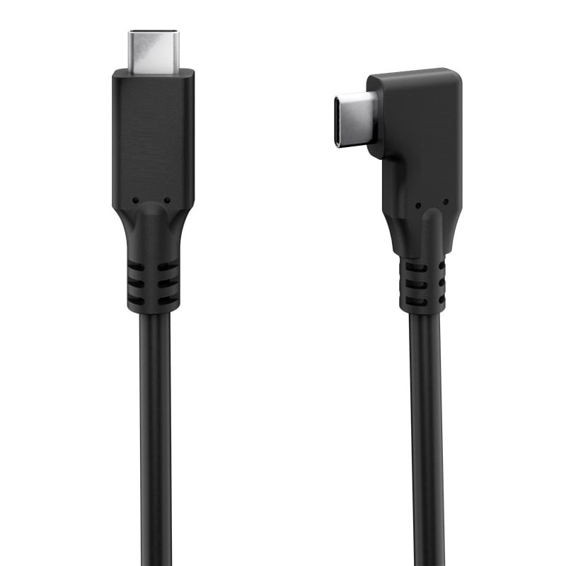 Goobay USB-C kabel | haaks (links/rechts) | USB3.0 5 Gbps | PD 60W | | zwart (meerdere lengtes)