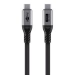 Goobay USB-C kabel | USB4 v2.0 80 Gbps | PD 240W | 16K 60Hz | nylon | zwart (meerdere lengtes)