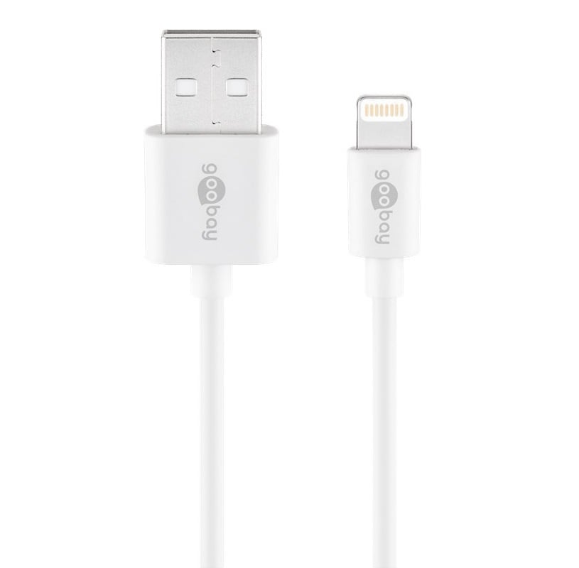 Goobay Lightning - USB-A kabel | USB2.0 | 12W | | (meerdere lengtes, meerdere kleuren)