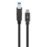 Goobay USB-C - USB-B kabel | USB3.0 5 Gbps | 15W | 1 meter