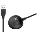 USB-A verlengkabel met standaard | USB2.0 | 2,5W | 1,5 meter