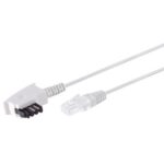Goobay TAE-F - RJ45 DSL/VDSL telecom kabel | 2-aderig (8P2C) | | (meerdere lengtes, meerdere kleuren)