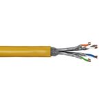 Goobay SFTP CAT8.1 2000 MHz netwerkkabel | vaste aders | AWG22 | LSZH | | geel (meerdere lengtes)