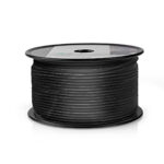 Coaxkabel op Haspel | RG174 | 50 Ohm | Enkelvoudig Afgeschermd | ECA | 100 m | Coax | PVC | Zwart | Rol