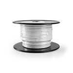IEC (Coax) CAT6 Combikabel op rol | RG58 | 75 Ohm | Dubbel Afgeschermd | ECA | 10.0 m | Rond | Wit | Rol