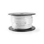 Nedis Coax / CAT6 combinatiekabel op haspel voor binnen / wit - 15 meter