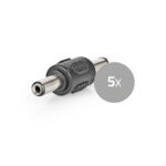 CCTV-Security Connector | 5,5 x 2,1 mm Male | 5,5 x 2,1 mm Male | Male | Groen / Zwart