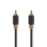 Digitale Audiokabel | RCA Male | RCA Male | Verguld | 2.00 m | Rond | PVC | Antraciet | Doos