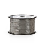 Audiokabel | 2 x 0.16 mm² | Koper | 100 m | Rond | PVC | Donkergrijs | Rol