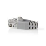 RJ45-Connector | Male | Solid UTP CAT6 | Recht | Verguld | 10 Stuks | PVC | Grijs | Doos