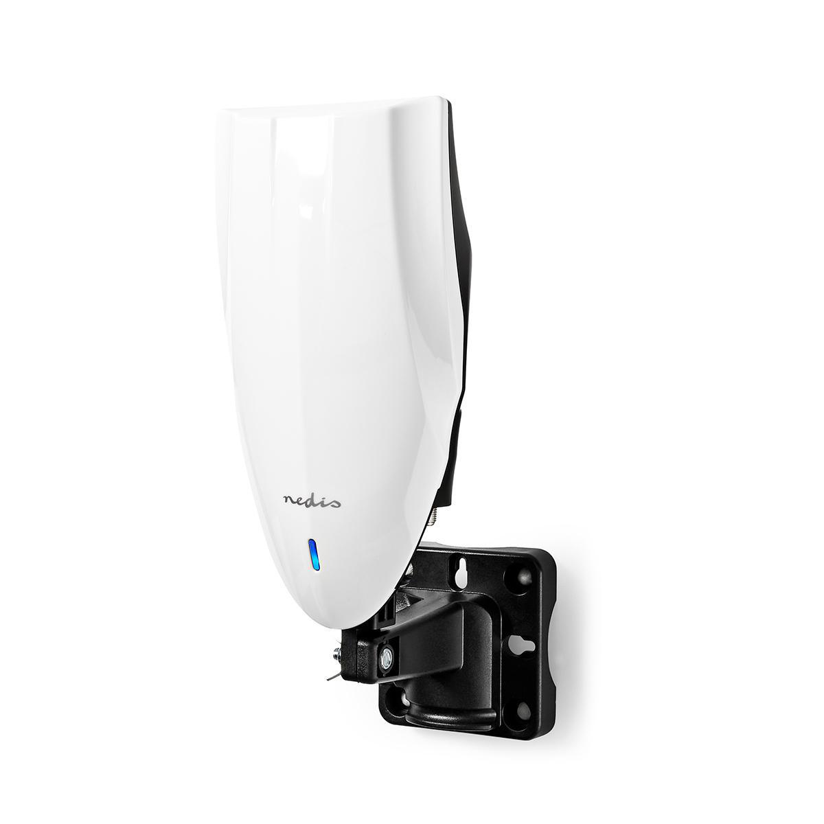 HDTV-Buitenantenne | Actief | Type Aansluiting: F-Connector | FM / UHF / VHF | Ontvangstbereik: 0-50 km | LTE700 | Versterking: 25 dB | Wit / Zwart