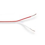 Speaker-Kabel | 2 x 0.50 mm² | CCA | 100.0 m | Rond | PVC | Wit | Folieverpakking